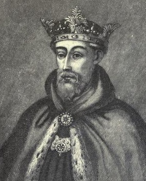 John of Gaunt. From a painting on glass at All Souls' College, Oxford. Cassell's History of Endland, Vol.1